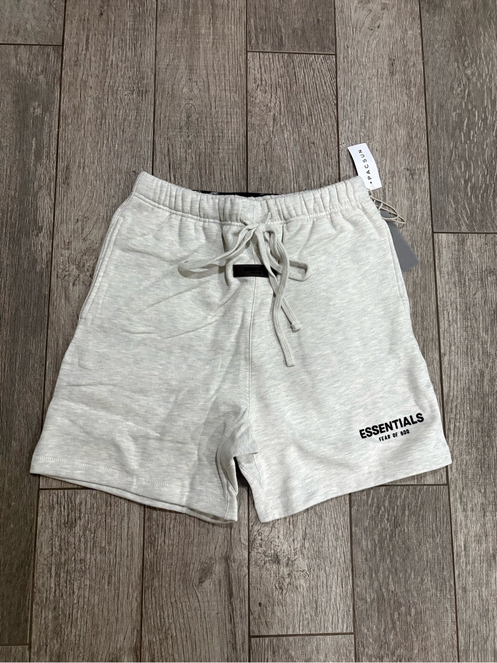 ESSENTIALS Men’s Light Heather Gray Athletic Lounge Shorts